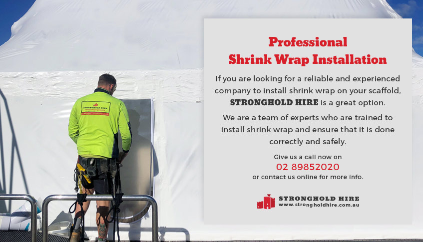 Professional Shrink Wrap Installation - Stronghold Hire Sydney