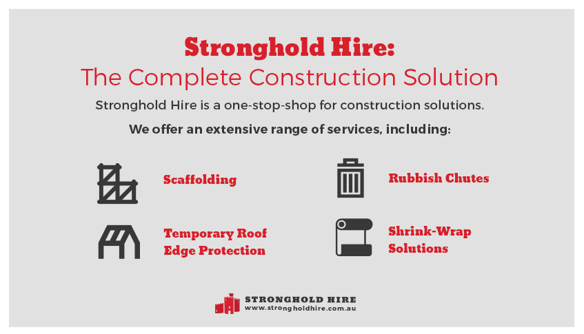 Construction Solutions Scaffolding Rubbish Chutes Edge Protection Sydney - Stronghold