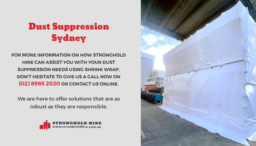 Dust Suppression Sydney - Shrink Wrap
