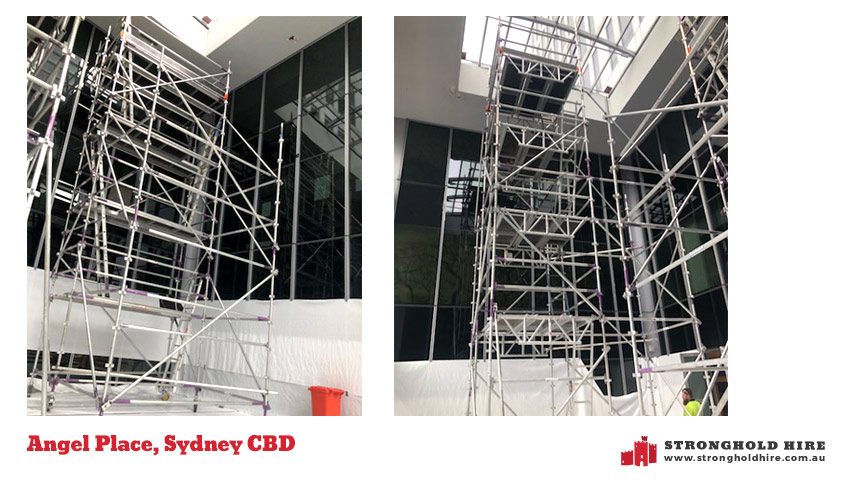 Hire Aluminium Scaffold Sydney - Angel Place, Sydney CBD