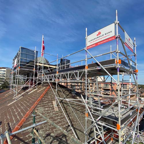 Small Roof Repairs Rental Scaffolding Services Sydney - Aluminium Fixed